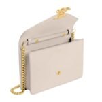 CELINE WALLET ON CHAIN MARGO IN SHINY CALFSKIN PALE BEIGE