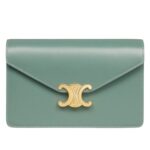 CELINE WALLET ON CHAIN MARGO IN SHINY CALFSKIN BLACK