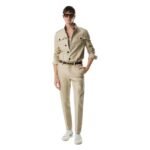 TOM FORD COTTON SATIN CHINO SAND