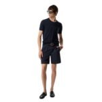 TOM FORD FLUID POPLIN TAILORED SHORTS NAVY