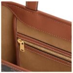 CELINE SMALL CABAS IN TRIOMPHE CANVAS AND CALFSKIN