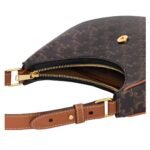 CELINE MEDIUM AVA TRIOMPHE BAG IN TRIOMPHE CANVAS AND CALFSKIN