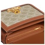 CELINE TEEN TRIOMPHE BAG IN TRIOMPHE CANVAS AND CALFSKIN