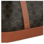 CELINE MEDIUM BUCKET IN TRIOMPHE CANVAS AND CALFSKIN