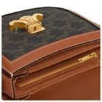 CELINE BESACE CLEA IN TRIOMPHE CANVAS AND CALFSKIN