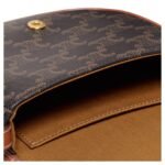 CELINE MINI BESACE IN TRIOMPHE CANVAS AND CALFSKIN