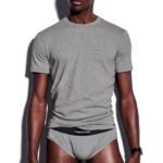 TOM FORD COTTON CREWNECK T SHIRT GREY