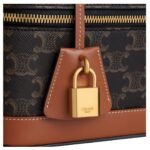CELINE VANITY IN TRIOMPHE CANVAS AND CALFSKIN
