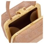 CELINE LANA MINAUDIERE IN SUEDE CALFSKIN WITH TRIOMPHE STRASS