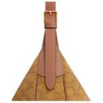 CELINE MEDIUM HELOÏSE BAG CUIR TRIOMPHE IN SUEDE CALFSKIN WITH TRIOMPHE ALL OVER