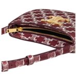 CELINE MEDIUM TILLY BAG IN TRIOMPHE CANVAS TWO TONE LIGHT BURGUNDY
