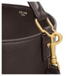 CELINE MEDIUM BUCKET LOUISE IN SMOOTH CALFSKIN EBONY