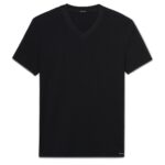 TOM FORD COTTON V NECK T SHIRT GREY