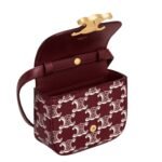 CELINE MINI CLAUDE IN TRIOMPHE CANVAS TWO TONE