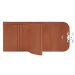 CELINE SMALL FLAP WALLET TRIOMPHE IN STRIPED DENIM WITH STRASS