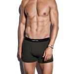 TOM FORD COTTON BOXER BRIEFS MILITARY GREEN