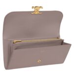 CELINE LARGE WALLET TRIOMPHE IN SHINY CALFSKIN PEBBLE