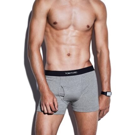 TOM FORD COTTON BOXER BRIEFS GREY