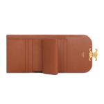 CELINE SMALL FLAP WALLET TRIOMPHE IN TRIOMPHE CANVAS TAN