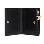 CELINE COMPACT WALLET TRIOMPHE CHARMS IN SHINY CALFSKIN
