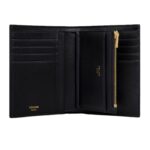CELINE WALLET WITH COIN PURSE 16 IN SATINATED CALFSKIN BLACK