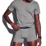 TOM FORD COTTON V NECK T SHIRT GREY