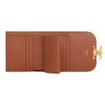 CELINE SMALL FLAP WALLET TRIOMPHE IN TRIOMPHE CANVAS TAN