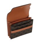 CELINE BUSINESS CARD HOLDER IN TRIOMPHE CANVAS AND LAMBSKIN