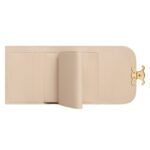 CELINE SMALL FLAP WALLET TRIOMPHE IN SHINY CALFSKIN NUDE