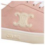CELINE ALAN SNEAKERS WITH TRIOMPHE IN CANVAS ROSEWOOD
