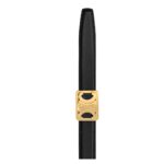 CELINE MEDIUM REVERSIBLE FRAMED TRIOMPHE BELT IN TAURILLON AND LIZARD EMBOSSED CALFSKIN
