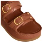 CELINE POLLY WEDGE MULE IN CALFSKIN