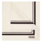 TOM FORD TONAL FRAME POCKET SQUARE CHALK