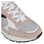 CELINE RUNNER CR 03 LOW LACE UP SNEAKER IN MESH SUEDE CALFSKIN AND CALFSKIN