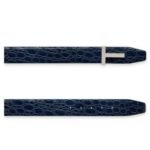 TOM FORD CROCODILE T ICON BELT DARK NAVY
