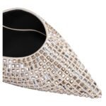 CELINE KITTEN STRAP PUMP IN SUEDE GOATSKIN WITH STRASS AND LAMBSKIN