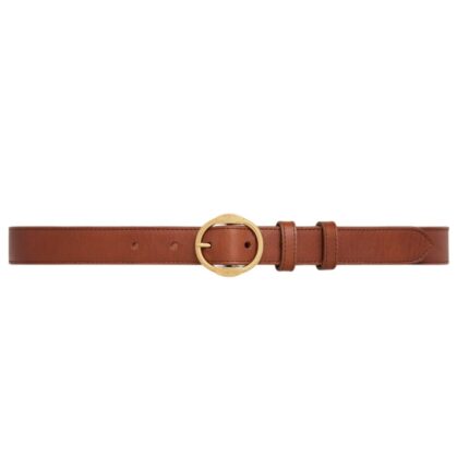 CELINE MEDIUM TWIN TRIOMPHE BELT IN VINTAGE CALFSKIN BLACK