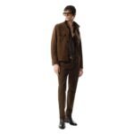 TOM FORD LIGHT SUEDE OUTERSHIRT MOCHA