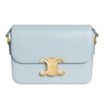 CELINE TEEN TRIOMPHE BAG IN SHINY CALFSKIN BRONZE