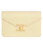 CELINE WALLET ON CHAIN MARGO IN SHINY CALFSKIN ANTHRACITE