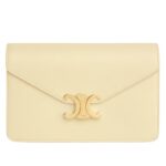 CELINE WALLET ON CHAIN MARGO IN SHINY CALFSKIN BLACK