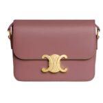 CELINE TEEN TRIOMPHE BAG IN SHINY CALFSKIN BRONZE