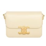 CELINE TEEN TRIOMPHE BAG IN SHINY CALFSKIN BRONZE