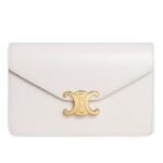 CELINE WALLET ON CHAIN MARGO IN SHINY CALFSKIN VINTAGE ROSE