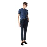 TOM FORD PLACED RIB CREW NECK ELECTRIC BLUE