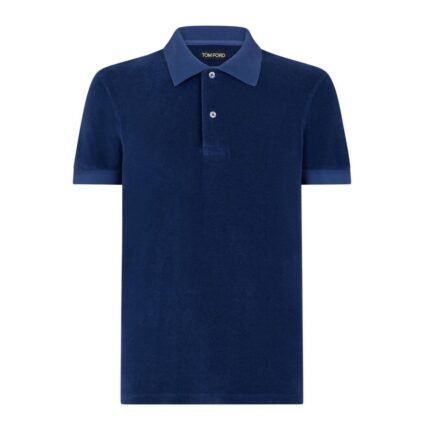 TOM FORD TOWELLING POLO WHITE