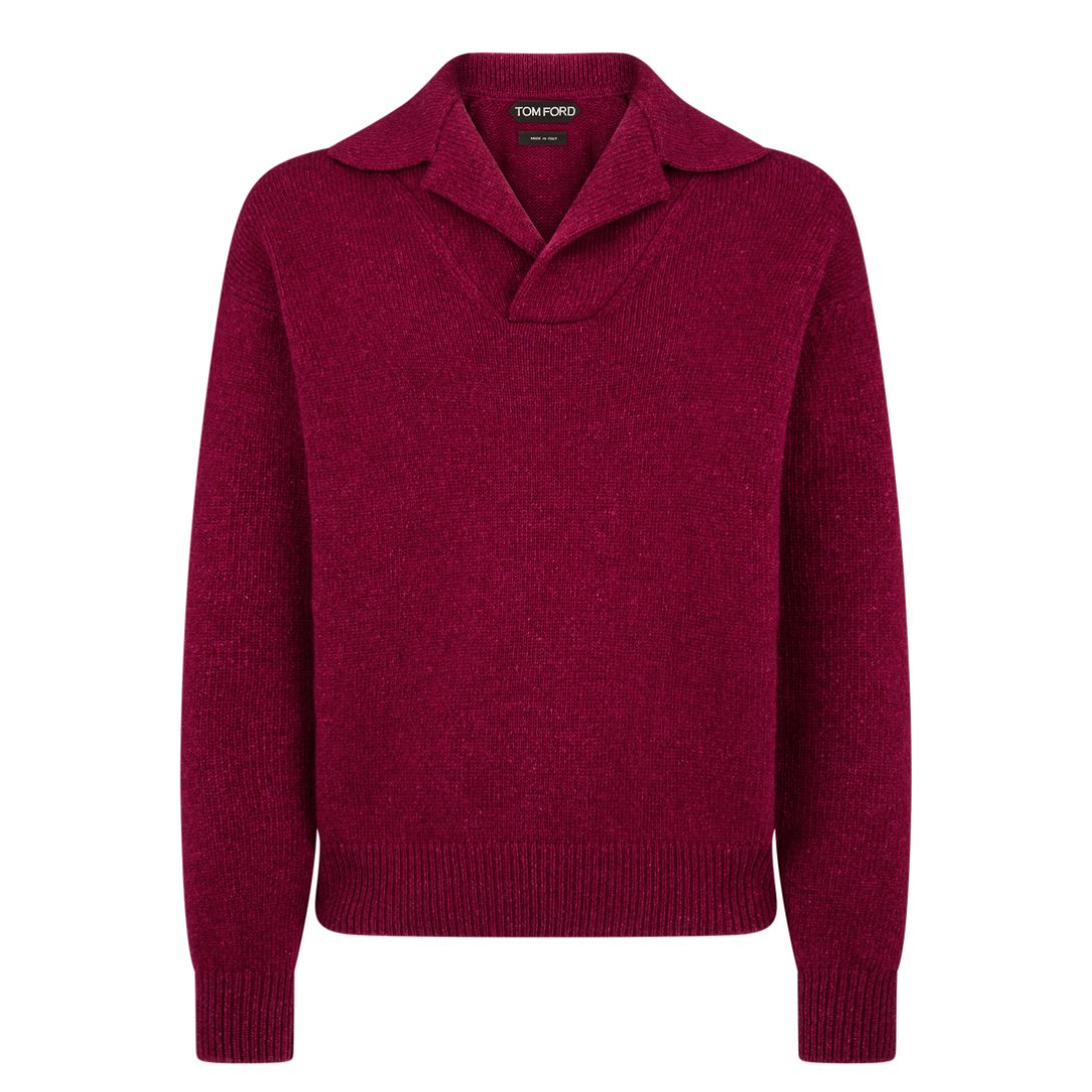 5 TOM FORD CASHMERE LAMBSWOOL PULLOVER MAUVE