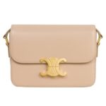 CELINE TEEN TRIOMPHE BAG IN SHINY CALFSKIN BRONZE