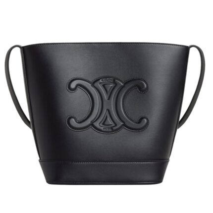 CELINE SMALL BUCKET CUIR TRIOMPHE IN SMOOTH CALFSKIN TAN