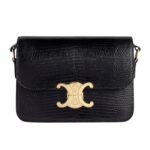 CELINE TEEN TRIOMPHE BAG IN LIZARD NATURAL